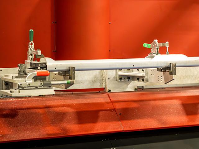Close up image of manufacturing equipment