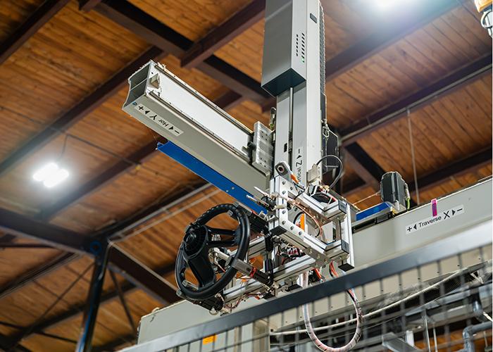 Image of robot looking up